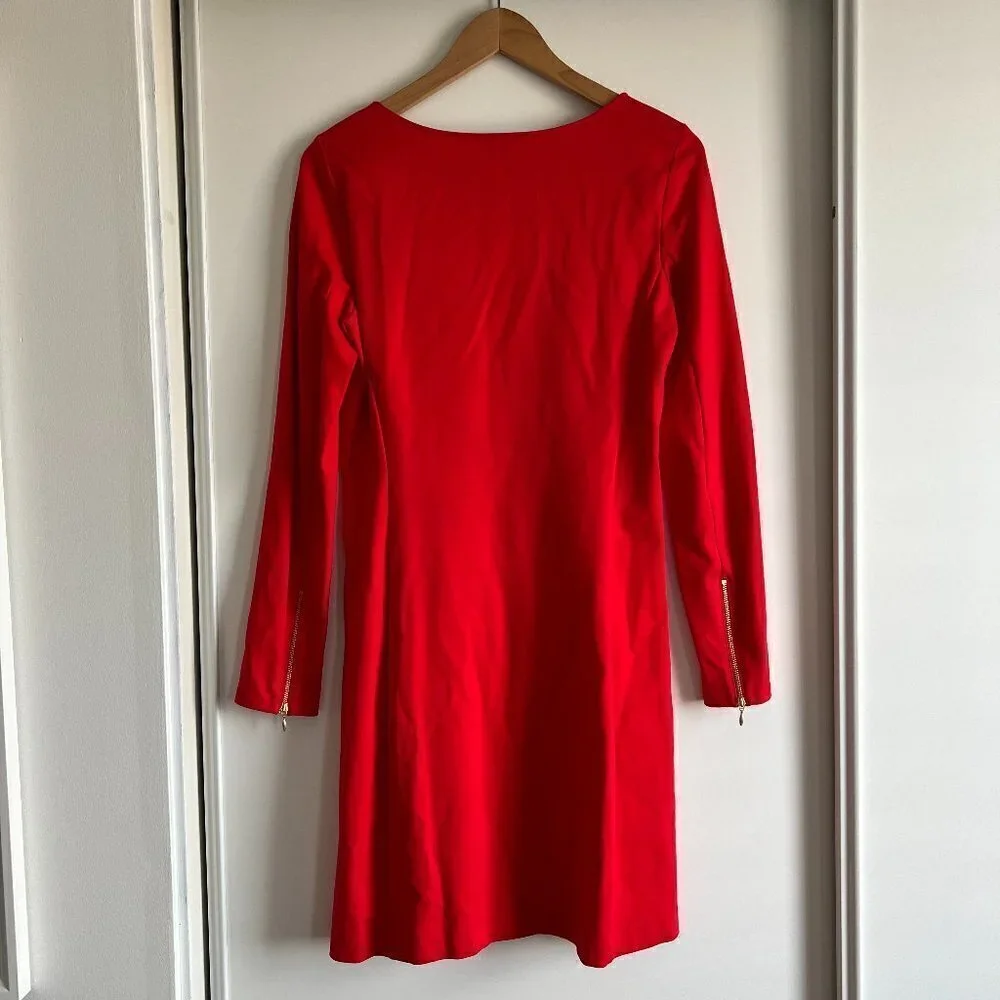 Theory | Kalion Midi Red  Dress - Picture 2 of 6